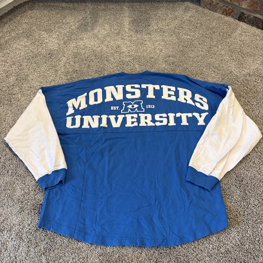 Walt Disney Parks Monsters University Spirit Jersey Monsters Inc. Large L 2 Tone